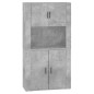 vidaXL Aparador alto madera contrachapada gris hormigón vidaXL Aparador alto madera contrachapada gris hormigón
