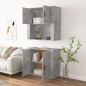 vidaXL Aparador alto madera contrachapada gris hormigón vidaXL Aparador alto madera contrachapada gris hormigón
