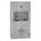 vidaXL Aparador alto madera contrachapada gris hormigón vidaXL Aparador alto madera contrachapada gris hormigón