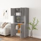 vidaXL Aparador alto de madera contrachapada gris Sonoma vidaXL Aparador alto de madera contrachapada gris Sonoma