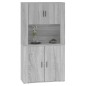 vidaXL Aparador alto de madera contrachapada gris Sonoma vidaXL Aparador alto de madera contrachapada gris Sonoma