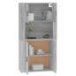 vidaXL Aparador alto de madera contrachapada gris Sonoma vidaXL Aparador alto de madera contrachapada gris Sonoma