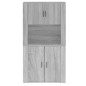 vidaXL Aparador alto de madera contrachapada gris Sonoma vidaXL Aparador alto de madera contrachapada gris Sonoma
