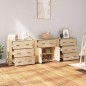 vidaXL Aparadores 3 piezas madera contrachapada color roble sonoma vidaXL Aparadores 3 piezas madera contrachapada color roble sonoma