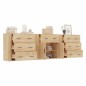 vidaXL Aparadores 3 piezas madera contrachapada color roble sonoma vidaXL Aparadores 3 piezas madera contrachapada color roble sonoma