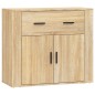 vidaXL Aparadores 3 piezas madera contrachapada color roble sonoma vidaXL Aparadores 3 piezas madera contrachapada color roble sonoma