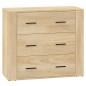 vidaXL Aparadores 3 piezas madera contrachapada color roble sonoma vidaXL Aparadores 3 piezas madera contrachapada color roble sonoma