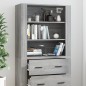 vidaXL Aparador alto de madera contrachapada gris Sonoma vidaXL Aparador alto de madera contrachapada gris Sonoma