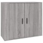 vidaXL Aparadores 3 piezas madera contrachapada gris Sonoma vidaXL Aparadores 3 piezas madera contrachapada gris Sonoma