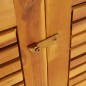 vidaXL Caja de almacenaje de jardín madera maciza acacia 140x87x104 cm