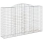 vidaXL Cestas de gaviones 13 uds forma de arco hierro 300x50x180/200cm
