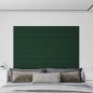 vidaXL Paneles de pared 12 uds tela verde oscuro 90x30 cm 3,24 m² vidaXL Paneles de pared 12 uds tela verde oscuro 90x30 cm 3,24 m²