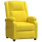 vidaXL Sillón de masaje de tela amarillo claro vidaXL Sillón de masaje de tela amarillo claro