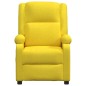 vidaXL Sillón de masaje de tela amarillo claro vidaXL Sillón de masaje de tela amarillo claro