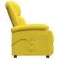 vidaXL Sillón de masaje de tela amarillo claro vidaXL Sillón de masaje de tela amarillo claro