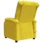 vidaXL Sillón de masaje de tela amarillo claro vidaXL Sillón de masaje de tela amarillo claro