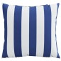 vidaXL Cojines 4 uds tela a rayas azul y blanco 50x50 cm