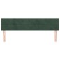 vidaXL Cabeceros 2 unidades de terciopelo verde oscuro 90x5x78/88 cm vidaXL Cabeceros 2 unidades de terciopelo verde oscuro 90x5x78/88 cm