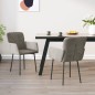 vidaXL Sillas de comedor 2 unidades terciopelo gris claro vidaXL Sillas de comedor 2 unidades terciopelo gris claro