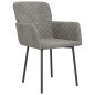 vidaXL Sillas de comedor 2 unidades terciopelo gris claro vidaXL Sillas de comedor 2 unidades terciopelo gris claro