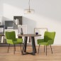 vidaXL Sillas de comedor 2 unidades terciopelo verde claro vidaXL Sillas de comedor 2 unidades terciopelo verde claro