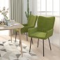 vidaXL Sillas de comedor 2 unidades terciopelo verde claro vidaXL Sillas de comedor 2 unidades terciopelo verde claro