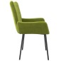 vidaXL Sillas de comedor 2 unidades terciopelo verde claro vidaXL Sillas de comedor 2 unidades terciopelo verde claro