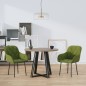 vidaXL Sillas de comedor 2 unidades terciopelo verde claro vidaXL Sillas de comedor 2 unidades terciopelo verde claro