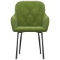 vidaXL Sillas de comedor 2 unidades terciopelo verde claro vidaXL Sillas de comedor 2 unidades terciopelo verde claro