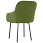vidaXL Sillas de comedor 2 unidades terciopelo verde claro vidaXL Sillas de comedor 2 unidades terciopelo verde claro