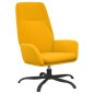 vidaXL Sillón de relax de terciopelo amarillo mostaza
