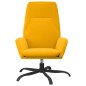 vidaXL Sillón de relax de terciopelo amarillo mostaza