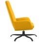 vidaXL Sillón de relax de terciopelo amarillo mostaza