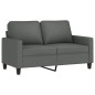 vidaXL Sofá de 2 plazas de tela gris oscuro 120 cm vidaXL Sofá de 2 plazas de tela gris oscuro 120 cm