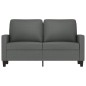vidaXL Sofá de 2 plazas de tela gris oscuro 120 cm vidaXL Sofá de 2 plazas de tela gris oscuro 120 cm