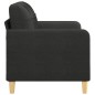 vidaXL Sofá de 2 plazas de tela negro 120 cm vidaXL Sofá de 2 plazas de tela negro 120 cm