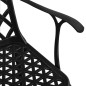 vidaXL Mesa y sillas de bistró 5 piezas aluminio fundido negro vidaXL Mesa y sillas de bistró 5 piezas aluminio fundido negro
