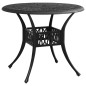 vidaXL Mesa y sillas de bistró 5 piezas aluminio fundido negro vidaXL Mesa y sillas de bistró 5 piezas aluminio fundido negro