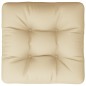 vidaXL Cojín para sofá de palets de tela beige 50x50x12 cm vidaXL Cojín para sofá de palets de tela beige 50x50x12 cm
