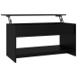 vidaXL Mesa de centro madera contrachapada negro 102x50x52,5 cm vidaXL Mesa de centro madera contrachapada negro 102x50x52,5 cm