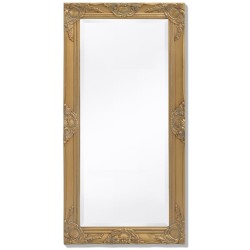 vidaXL Espejo de pared estilo barroco dorado 100x50 cm