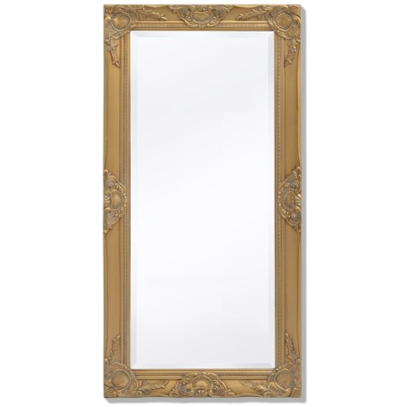 vidaXL Espejo de pared estilo barroco dorado 100x50 cm
