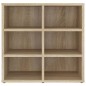 vidaXL Muebles zapatero 2 uds color roble Sonoma 52,5x30x50 cm vidaXL Muebles zapatero 2 uds color roble Sonoma 52,5x30x50 cm