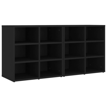 vidaXL Muebles zapateros 2 uds negro 52,5x30x50 cm