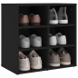 vidaXL Muebles zapateros 2 uds negro 52,5x30x50 cm vidaXL Muebles zapateros 2 uds negro 52,5x30x50 cm