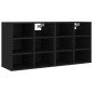 vidaXL Muebles zapateros 2 uds negro 52,5x30x50 cm vidaXL Muebles zapateros 2 uds negro 52,5x30x50 cm