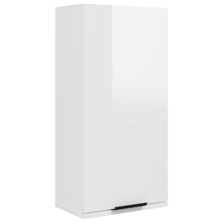 vidaXL Armario de baño de pared blanco brillo 32x20x67 cm