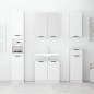 vidaXL Armario de baño de pared blanco brillo 32x20x67 cm vidaXL Armario de baño de pared blanco brillo 32x20x67 cm