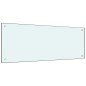  vidaXL Protección salpicaduras cocina vidrio templado blanco 100x40 cm