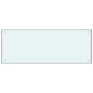  vidaXL Protección salpicaduras cocina vidrio templado blanco 100x40 cm